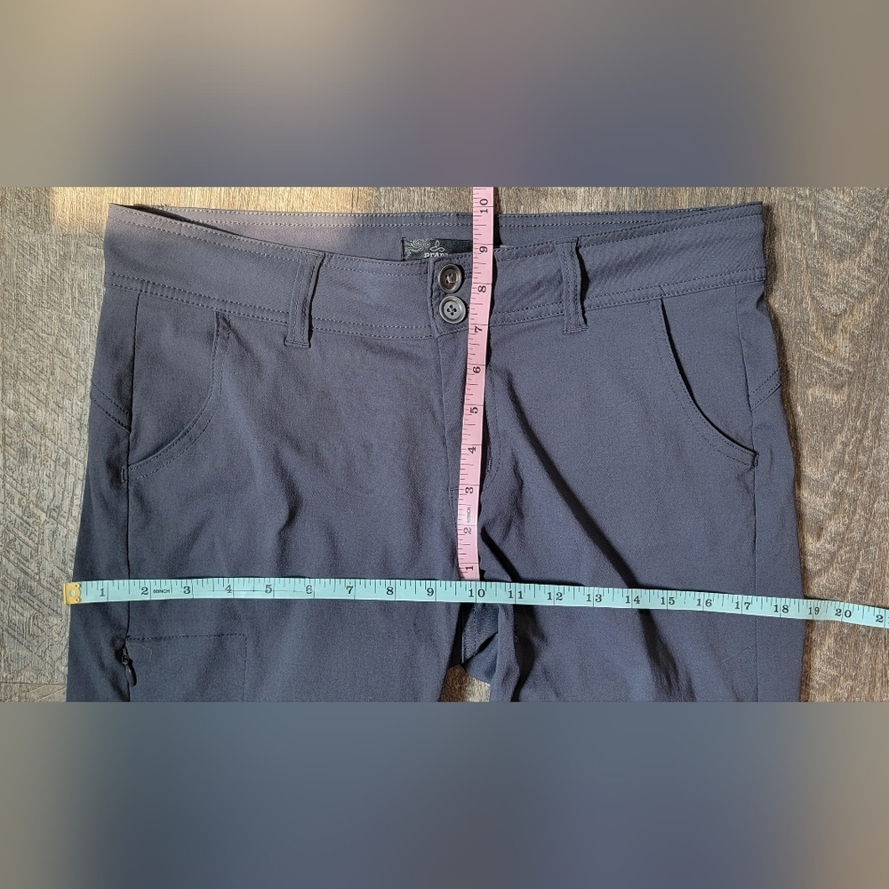 Prana Hallie Pants Women's 6 Short Slate Grey Low Rise Bootcut Outdoors Strechy - Picture 9 of 13
